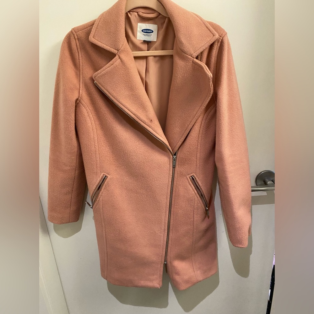 Old Navy Pink Wool Coat in Small